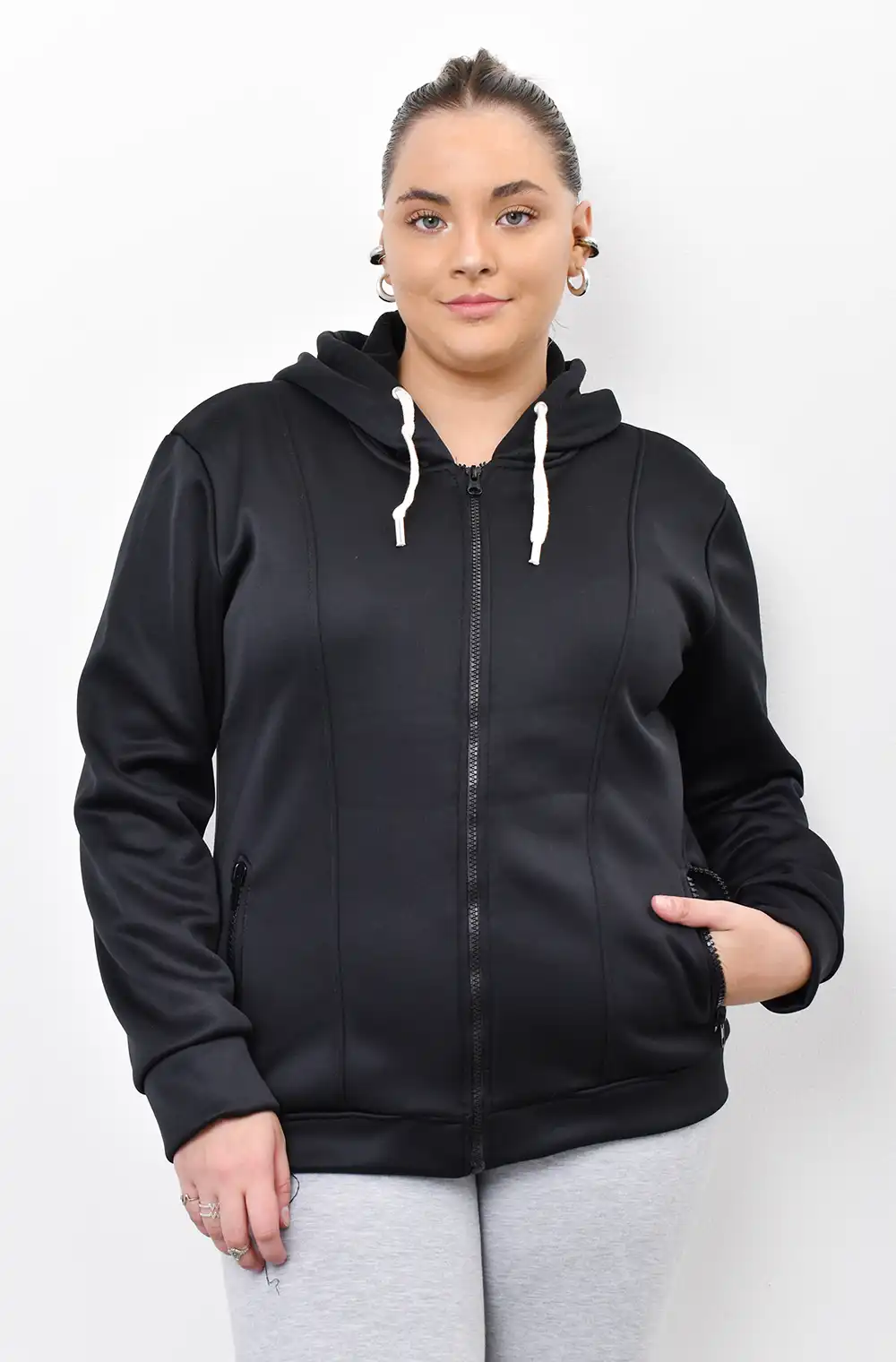 10505 CAMPERA DE ACETATO CON FRIZA 2x1