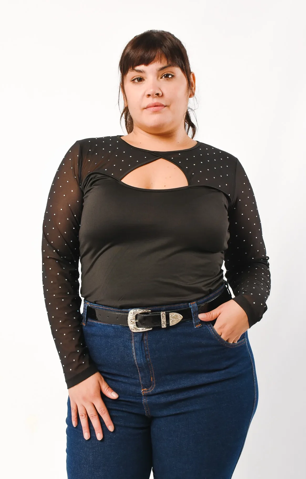 2515 BODY LYCRA CON STRASS