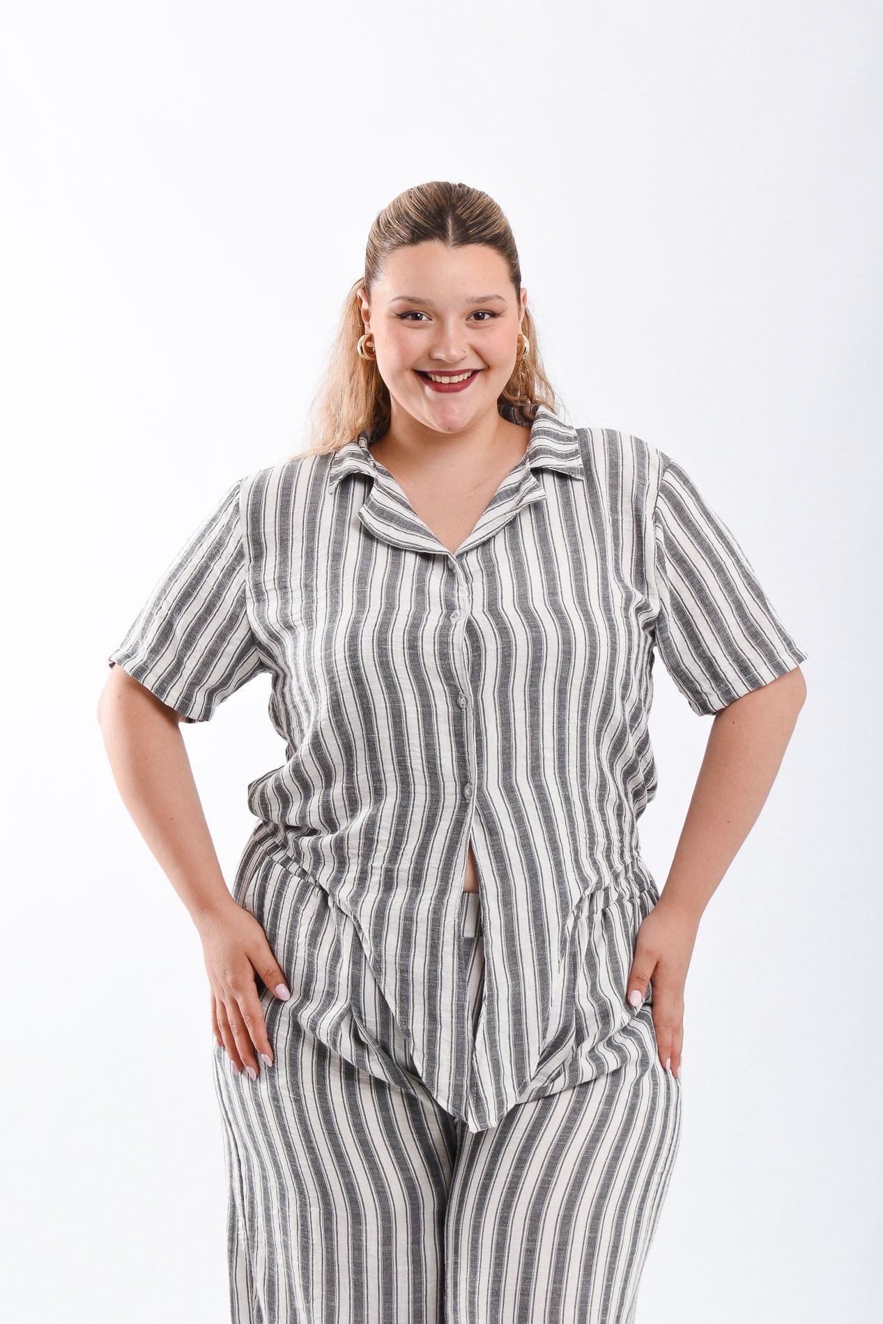 3008 CAMISA CORTA RAYADA