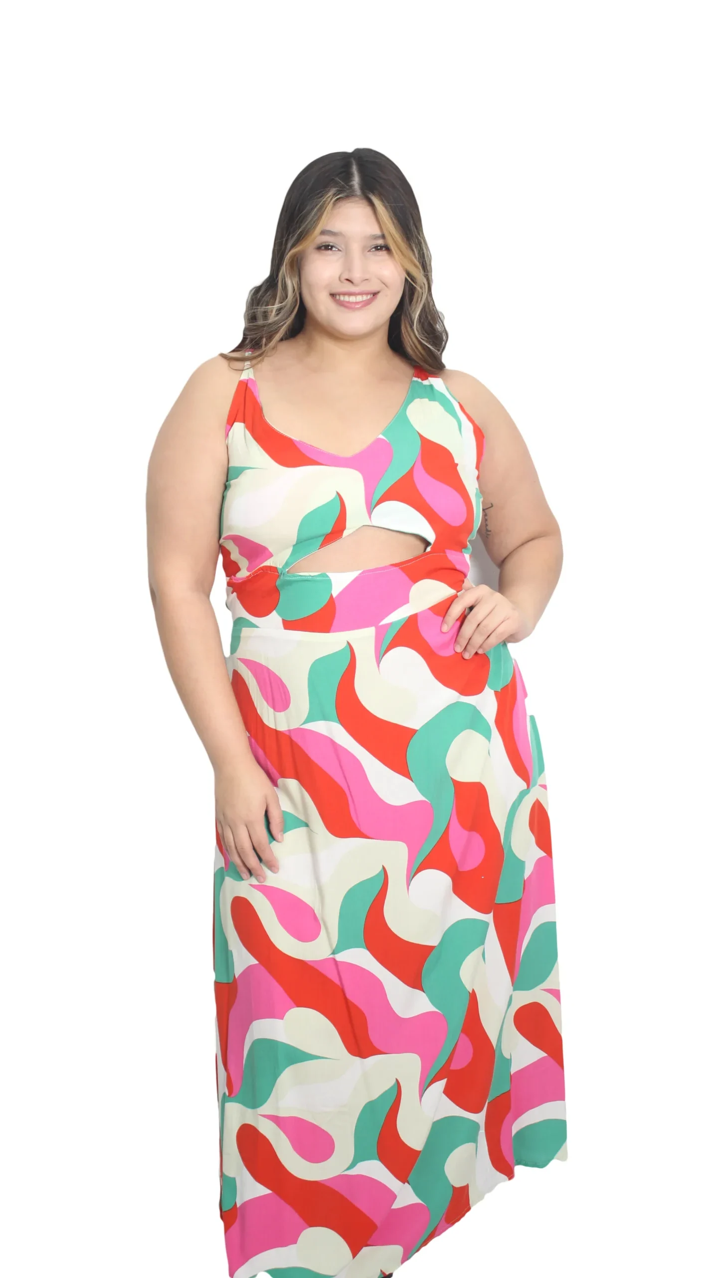14026 VESTIDO DE FIBRANA
