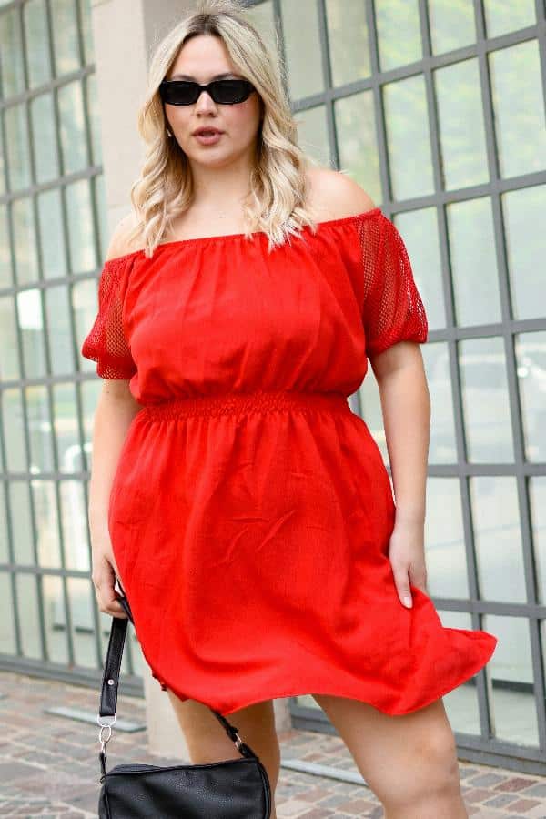 14000 VESTIDO DE FLOW CON RED
