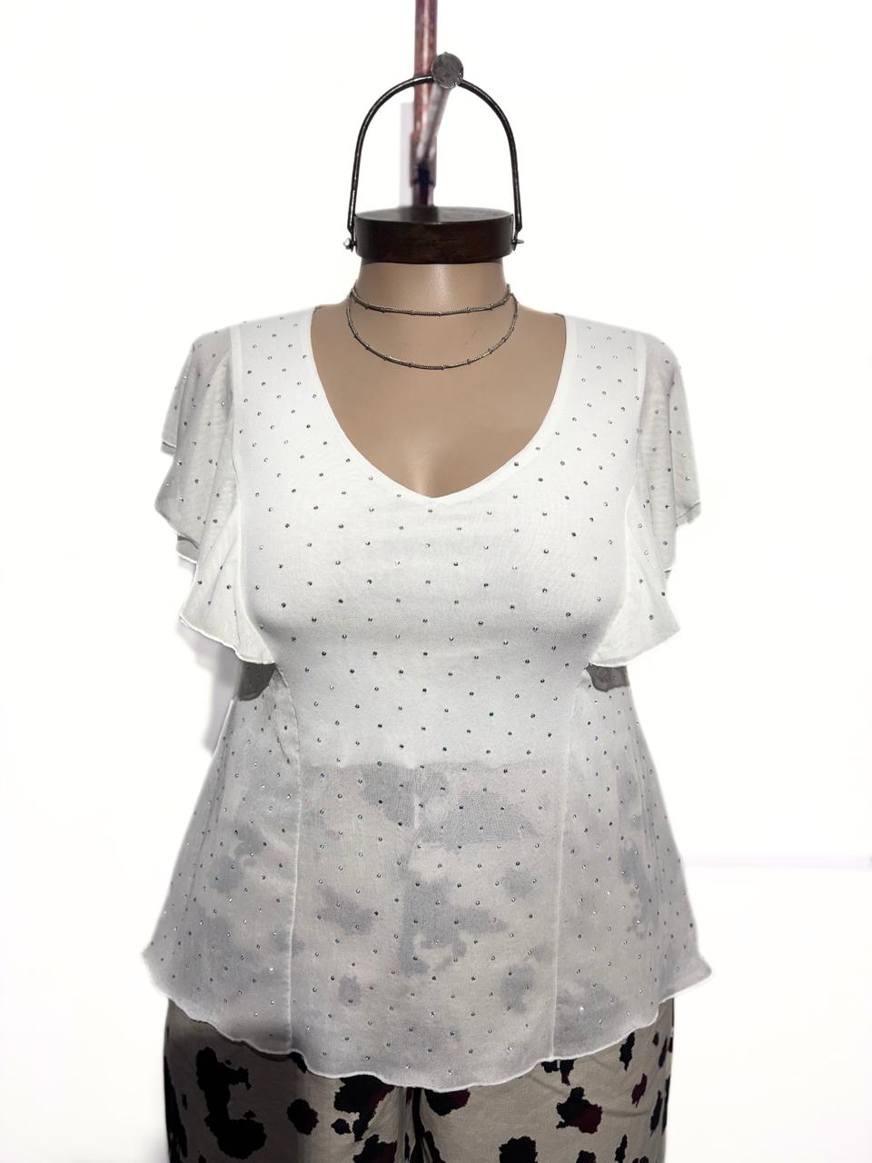 1597 REMERA DE MESH CON STRASS