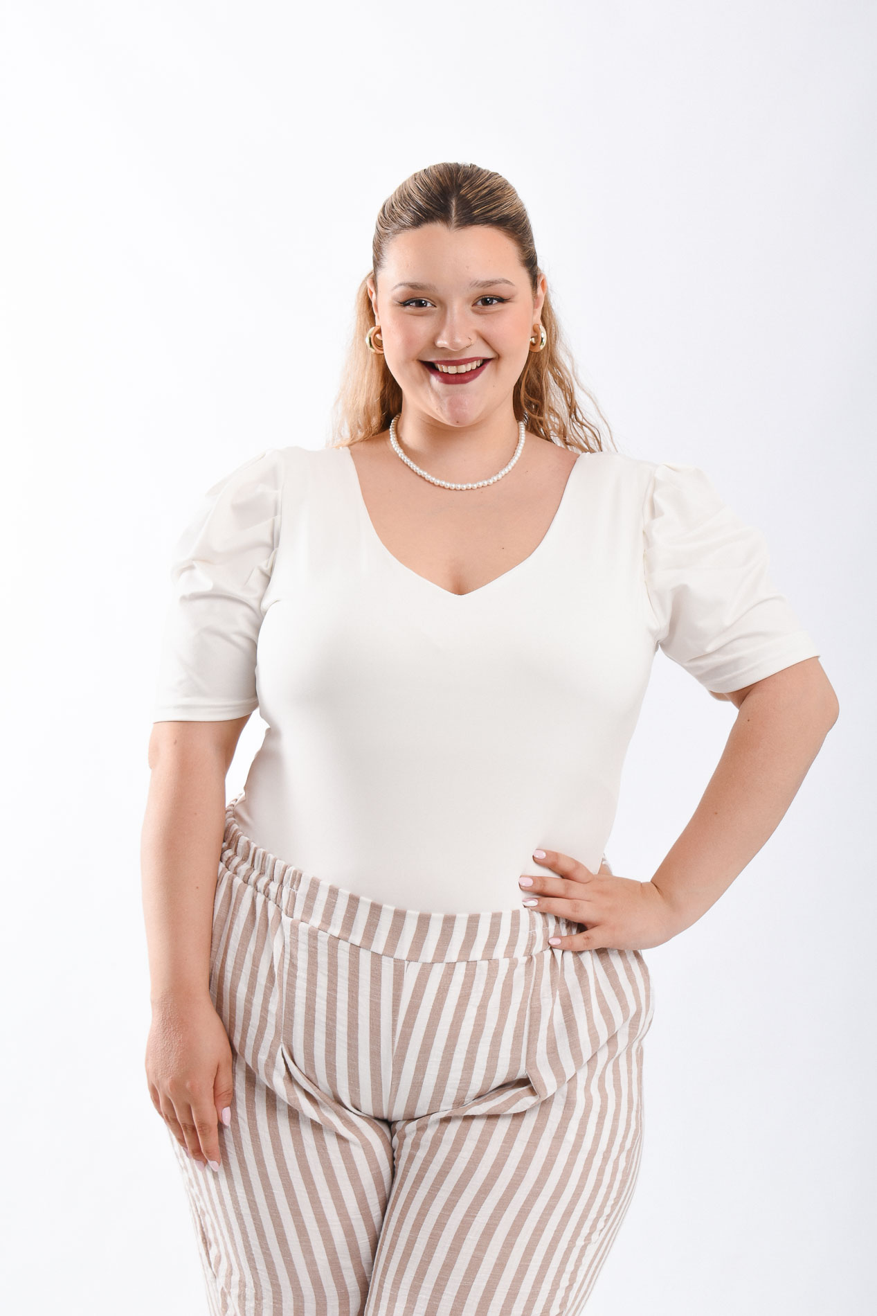 2540 BODY DE LYCRA CON MANGA PRINCESA