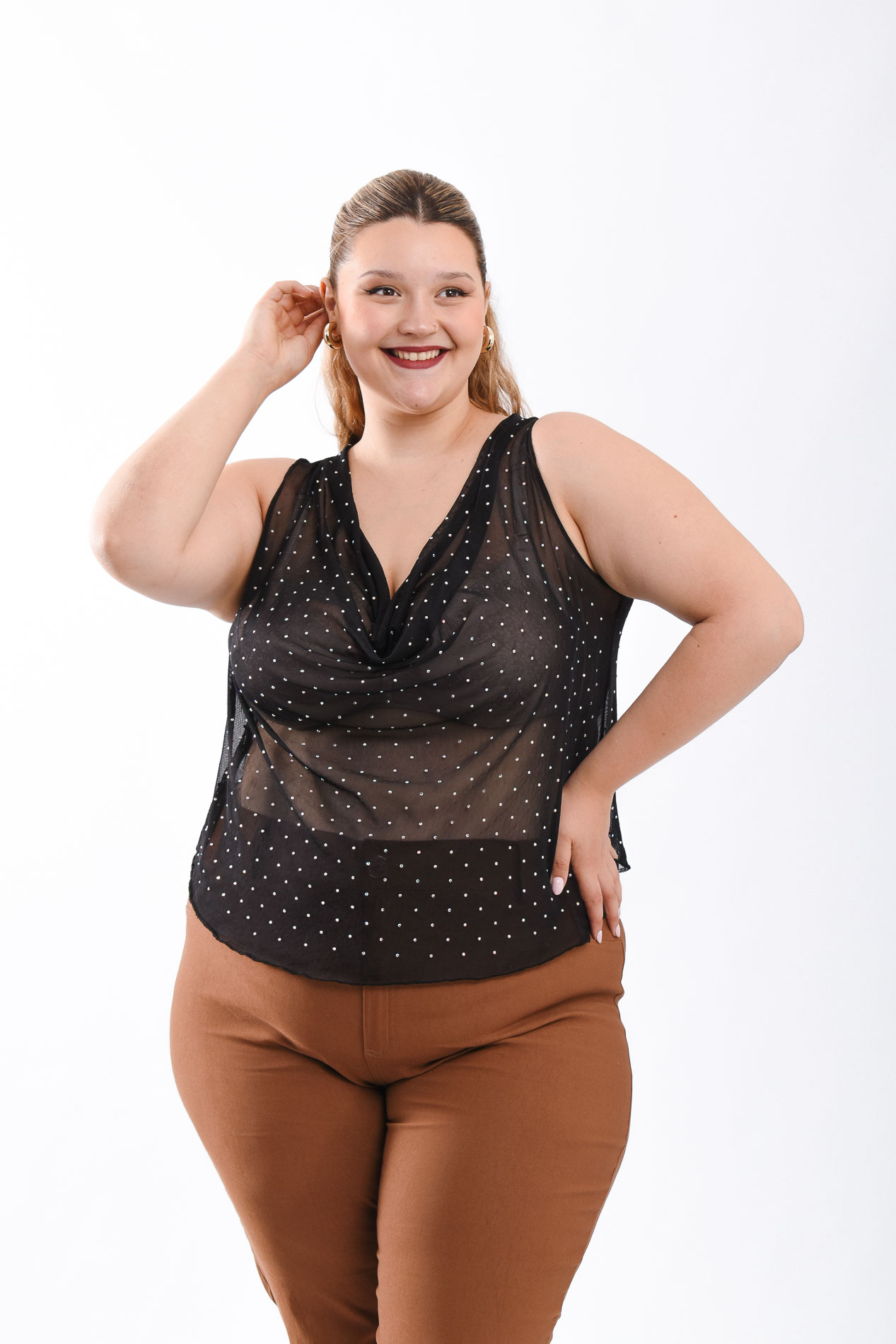 1016 MUSCULOSA TOOL CON PIEDRERIA
