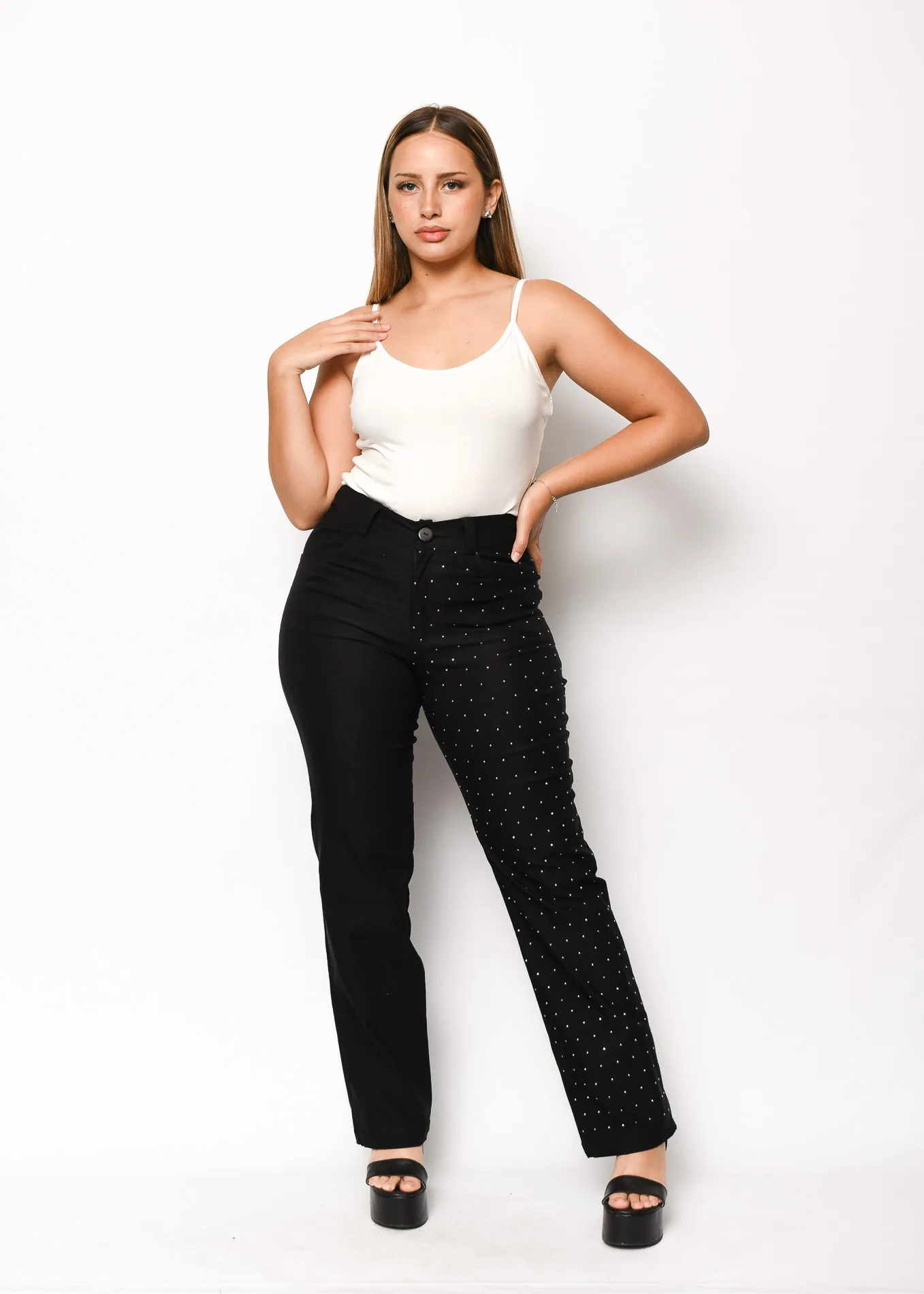 6502 PANTALON WIDE LEG DE BENGALINA