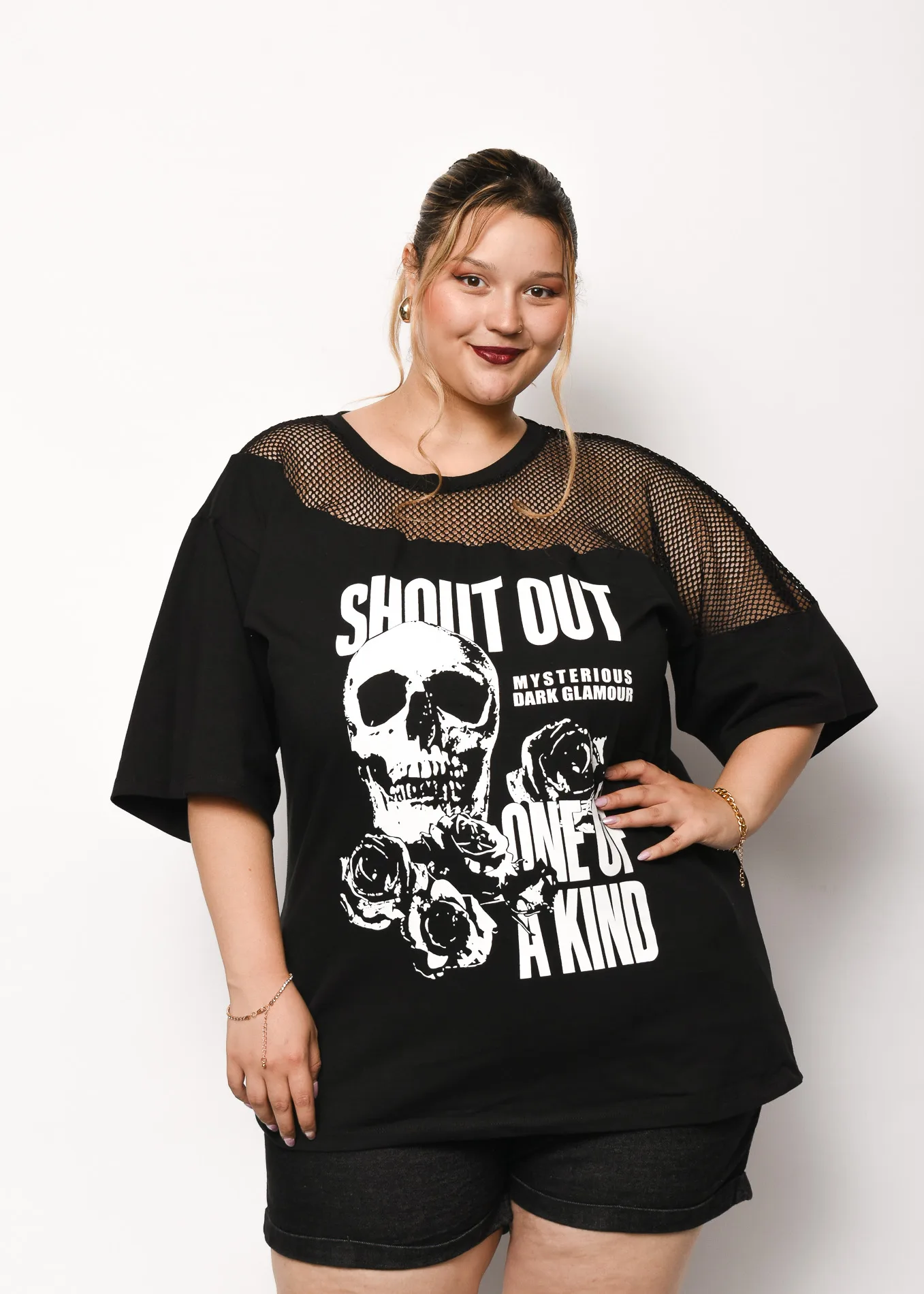 1556 REMERA ALGODON CON RED