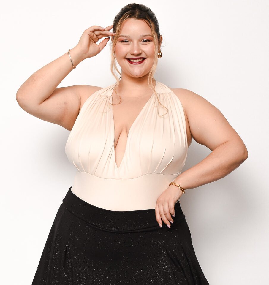 5032 POLLERA SHORT BRILLOSO