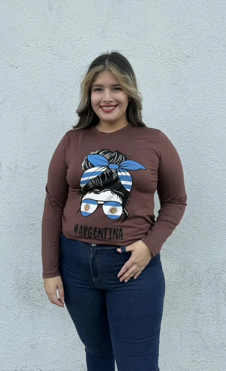 1611 Remera Argentina de Modal Soft