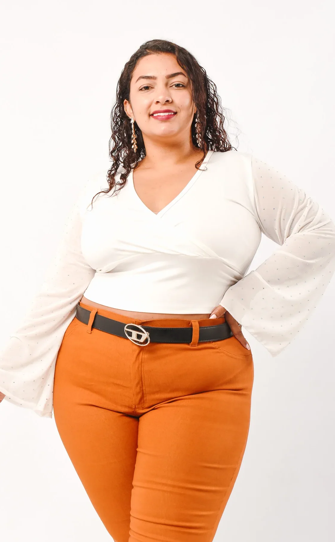 1607 Remera con Tul de Brillo