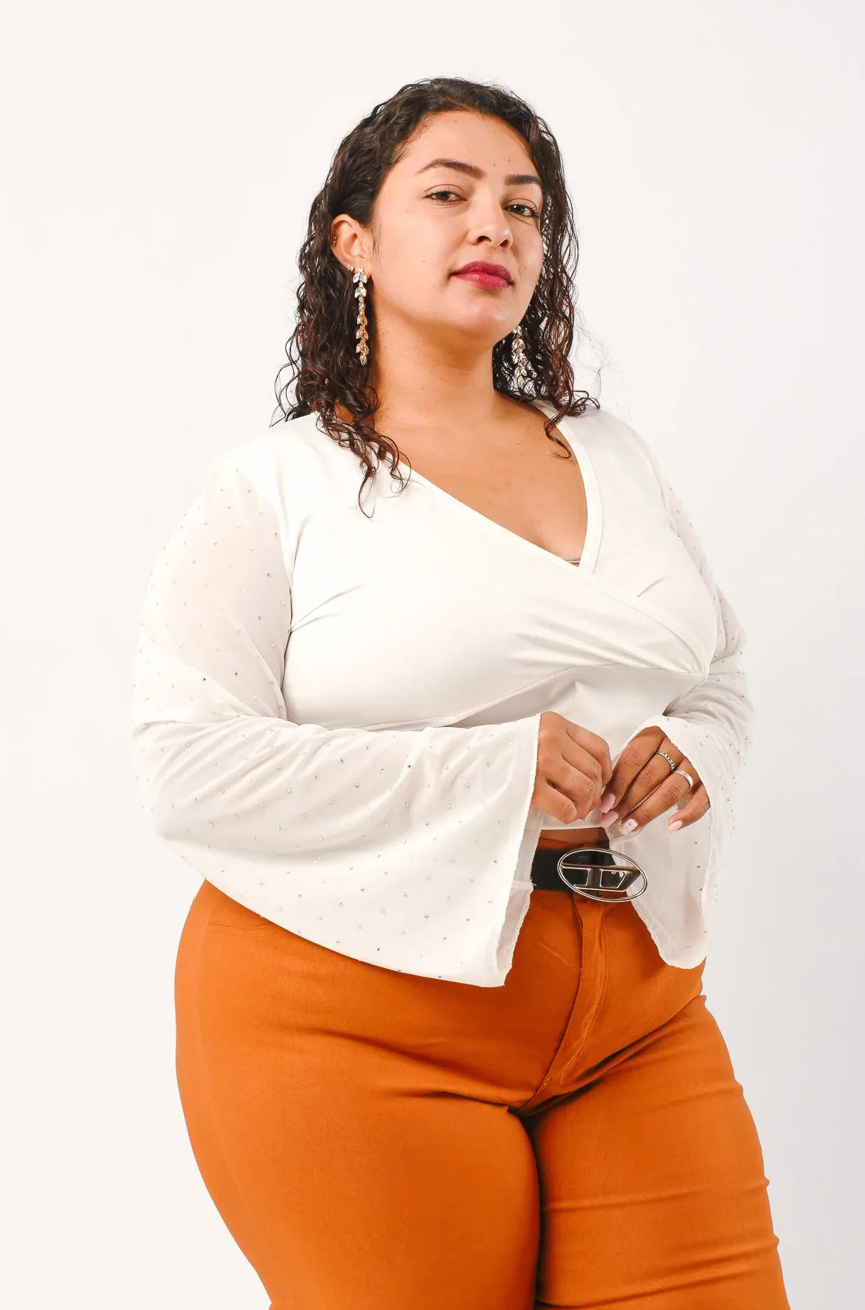 Alternative view of 1607 Remera con Tul de Brillo