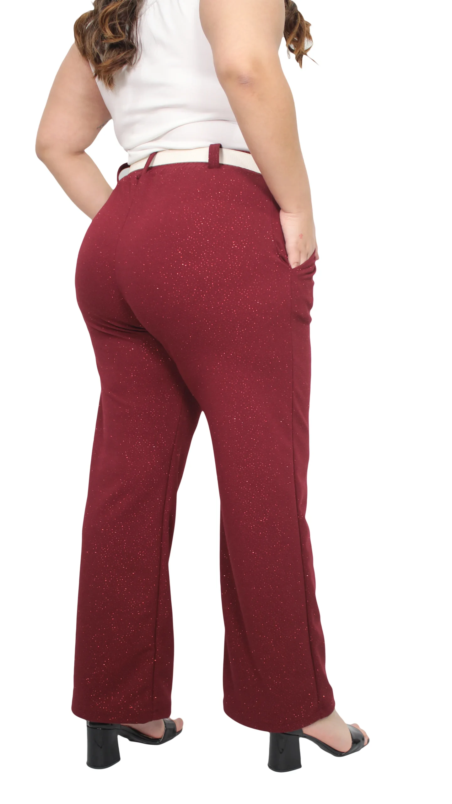 6544 PANTALÓN SASTRERO CON BRILLO - Imagen 6