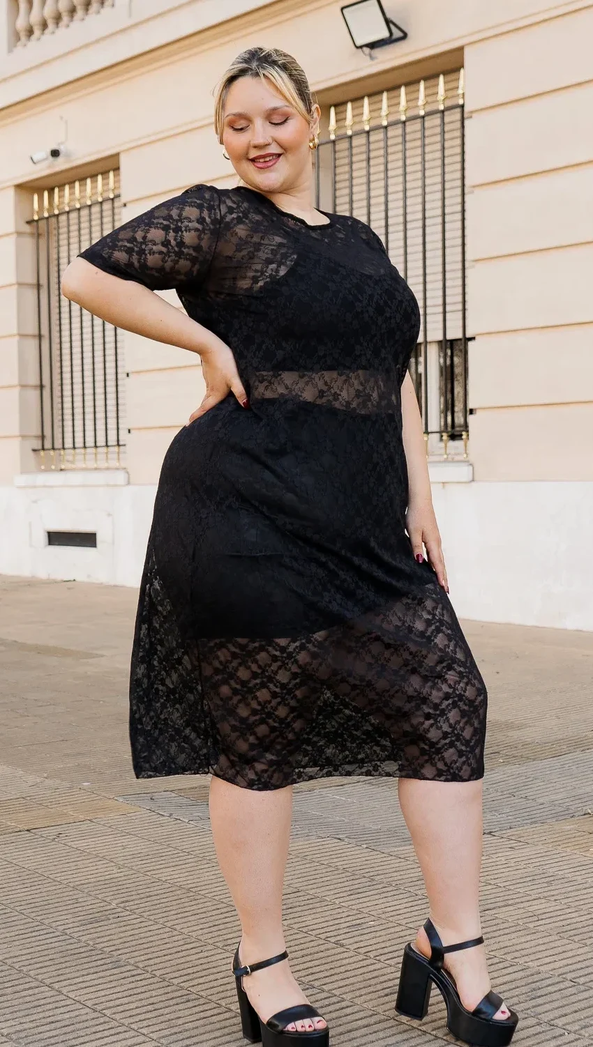 Alternative view of 14037 Vestido de Encaje
