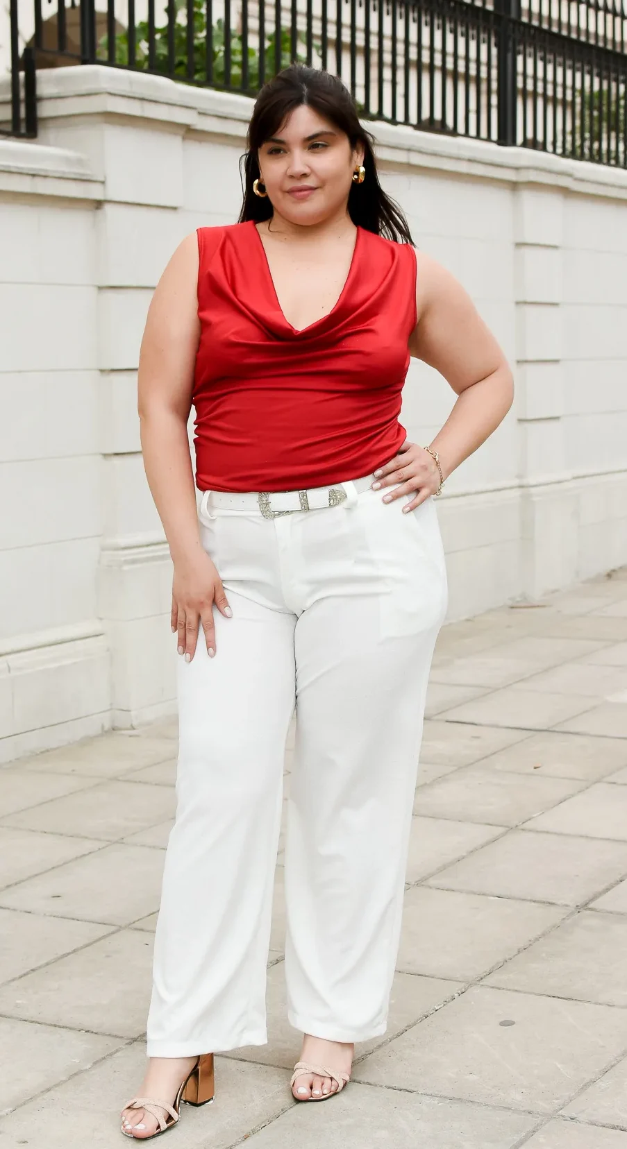 6544 PANTALÓN SASTRERO CON BRILLO - Imagen 3