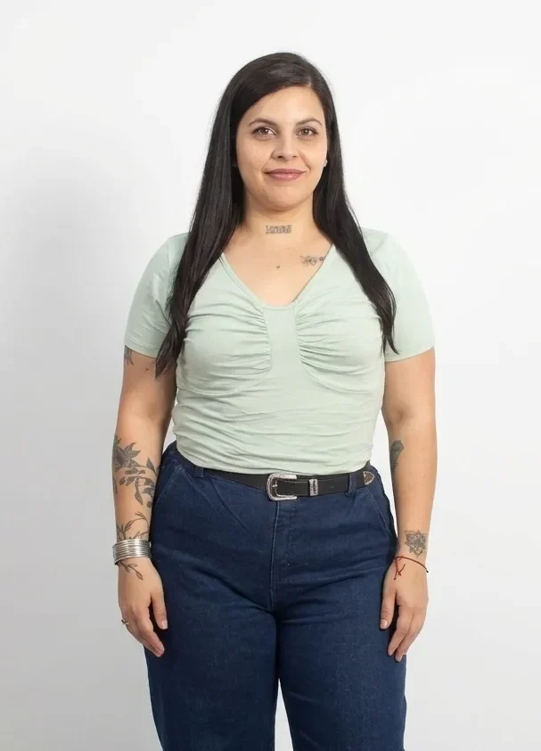 1619 Remera de Modal con frunce - Imagen 4